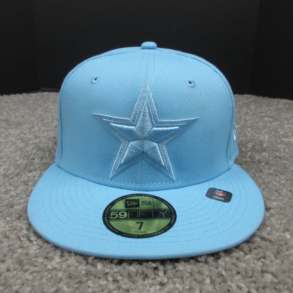 Dallas Cowboys Hat Cap Mens Fitted 7 Blue New Era 59 Fifty NFL Football Logo